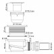 Сифон для душевого поддона WasserKraft 1 1/2х40 мм (D455)