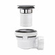 Сифон для раковины Wirquin Pro 1 1/4х32 мм с выпуском черный (30723978)