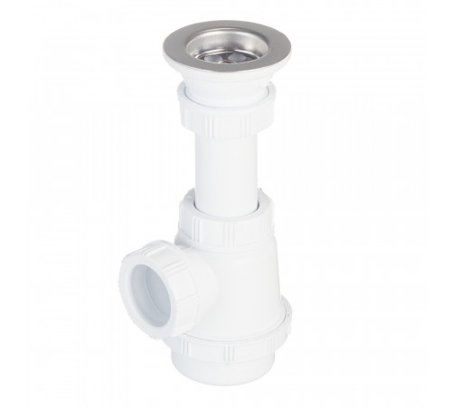 Сифон для раковины и биде Wirquin Pro 1 1/4х32 мм c выпуском d63 мм (30975059)