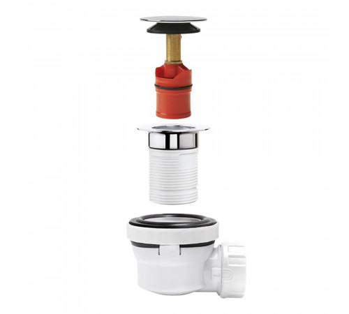 Сифон для раковины Wirquin Pro 1 1/4х32 мм с выпуском черный (30723978)