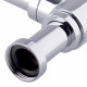 Сифон для раковины Wirquin Linies 1 1/4х32 мм без выпуска с отводом хром (31608002/30987189)