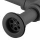 Сифон для раковины Wirquin Linies 1 1/4х32 мм с выпуском d65 мм с отводом черный (30987099)