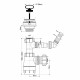 Сифон для раковины McAlpine 1 1/4х40 мм с выпуском d70 мм (MRW240WM)