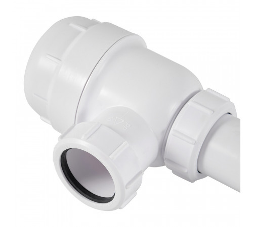 Сифон для двойной мойки McAlpine 1 1/2х40 мм с выпуском d70 мм (MRSK5-A)