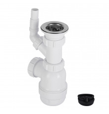 Сифон для раковины и мойки McAlpine 1 1/2х40 мм с выпуском d70 мм (MRSK3)