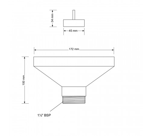 Воронка для сифона McAlpine 1 1/2х172 мм белая (FUNNEL-B) Воронка для сифона McAlpine 1 1/2х172 мм белая (FUNNEL-B)