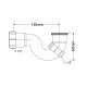Сифон для ванны трубный McAlpine 1 1/2х40 мм (MRB6)