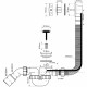 Сифон для ванны McAlpine 1 1/2х40 мм с выпуском d70 мм с соединением 40/50 мм (MRB2C-PB)