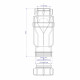 Сифон для раковины и мойки McAlpine 1 1/2х40 мм без выпуска (MRNRV40-PB)