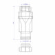 Сифон для раковины McAlpine 1 1/4х32 мм без выпуска (MRNRV32-PB)