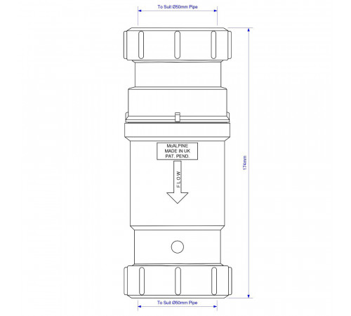 Сифон для раковины и мойки McAlpine 1 1/2х50 мм без выпуска (MRNRV50C-PB) Сифон для раковины и мойки McAlpine 1 1/2х50 мм без выпуска (MRNRV50C-PB)