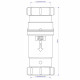 Сифон для раковины и мойки McAlpine 1 1/2х50 мм без выпуска (MRNRV50C-PB)