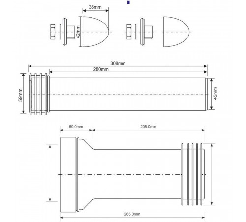 Комплект для монтажа инсталляции McAlpine d90х110 мм (FP45R-KIT3/9962) Комплект для монтажа инсталляции McAlpine d90х110 мм (FP45R-KIT3/9962)
