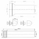 Комплект для монтажа инсталляции McAlpine d90х110 мм (FP45R-KIT2/9955)