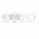Сифон гофрированный McAlpine 1 1/4х40/50 мм (MRMF1-S)