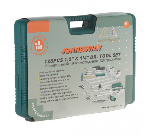 Набор инструментов универсальный Jonnesway (S04H524128S) (128 шт.) Набор инструментов универсальный Jonnesway (S04H524128S) (128 шт.)