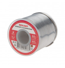 Припой Rexant d2 Sn60 Pb40 Flux 2.2% с канифолью 500 г (09-3383)
