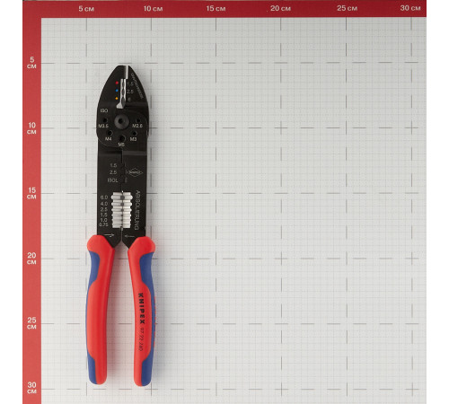 Пресс-клещи Knipex для обжима наконечников 0,5-6 кв.мм (KN-9722240SB) Пресс-клещи Knipex для обжима наконечников 0,5-6 кв.мм (KN-9722240SB)