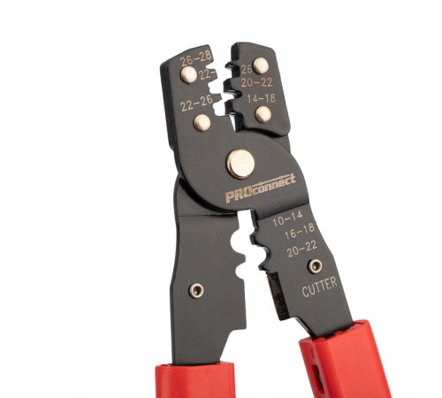 Пресс-клещи Proconnect HT-202B для обжима автоклемм 0,10-6 кв.мм (12-3032-4)