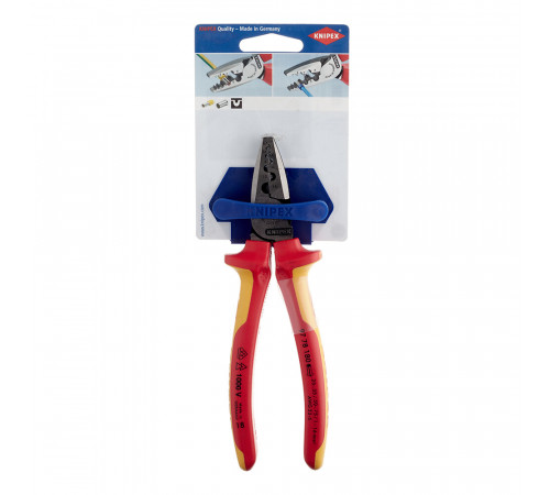 Пресс-клещи Knipex для обжима втулочных наконечников 0,25-16 кв.мм (KN-9778180) Пресс-клещи Knipex для обжима втулочных наконечников 0,25-16 кв.мм (KN-9778180)