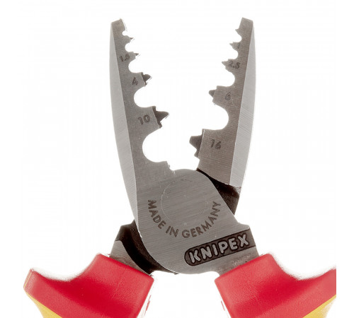 Пресс-клещи Knipex для обжима втулочных наконечников 0,25-16 кв.мм (KN-9778180) Пресс-клещи Knipex для обжима втулочных наконечников 0,25-16 кв.мм (KN-9778180)