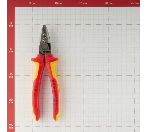 Пресс-клещи Knipex для обжима втулочных наконечников 0,25-16 кв.мм (KN-9778180) Пресс-клещи Knipex для обжима втулочных наконечников 0,25-16 кв.мм (KN-9778180)