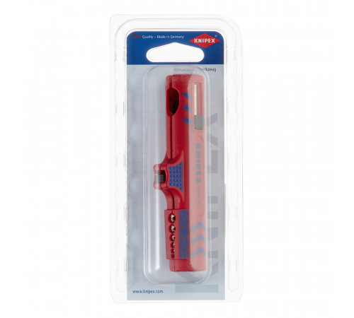 Стриппер сечение 8- 13 кв.мм Knipex ручной для снятия изоляции с круглого кабеля (KN-1685125SB) Стриппер сечение 8- 13 кв.мм Knipex ручной для снятия изоляции с круглого кабеля (KN-1685125SB)