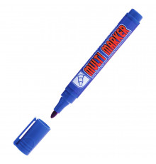 Маркер перманентный Crown Multi Marker синий грифель 3 мм