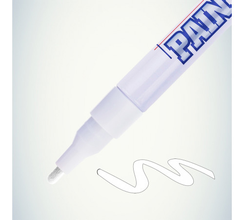 Маркер лаковый для промышленной графики MunHwa Paint Marker Slim белый грифель 2 мм Маркер лаковый для промышленной графики MunHwa Paint Marker Slim белый грифель 2 мм