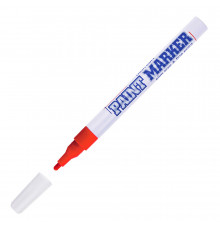 Маркер лаковый для промышленной графики MunHwa Paint Marker Slim красный грифель 2 мм