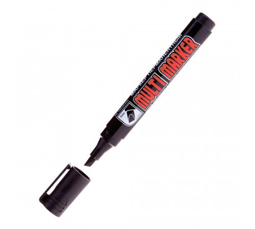 Маркер перманентный Crown Multi Marker Chisel черный грифель 1-5 мм Маркер перманентный Crown Multi Marker Chisel черный грифель 1-5 мм