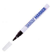 Маркер лаковый для промышленной графики MunHwa Paint Marker Slim черный грифель 2 мм