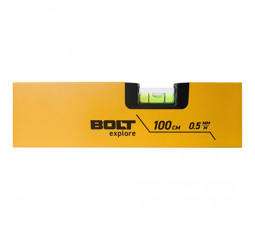 Уровень пузырьковый Bolt eXplore 100 см 3 глазка коробчатый Уровень пузырьковый Bolt eXplore 100 см 3 глазка коробчатый