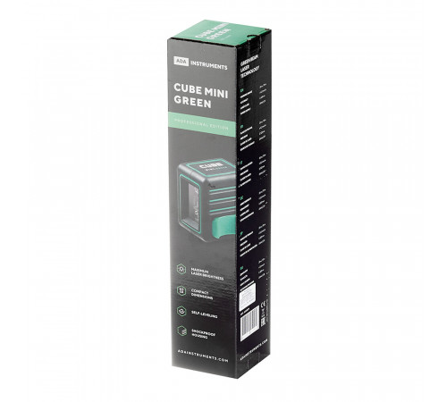 Уровень лазерный Ada Cube Mini Green Professional Edition (А00529) со штативом Уровень лазерный Ada Cube Mini Green Professional Edition (А00529) со штативом