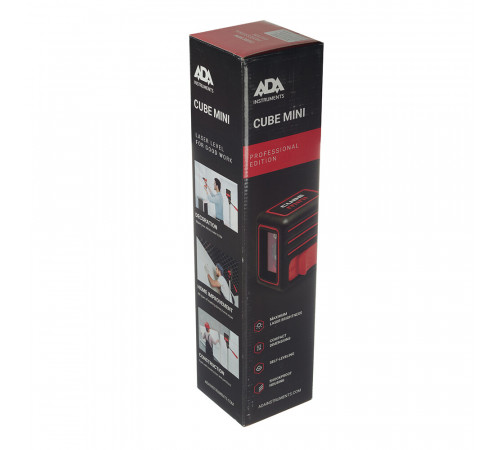 Уровень лазерный Ada Cube Mini Professional Edition (А00462) со штативом Уровень лазерный Ada Cube Mini Professional Edition (А00462) со штативом