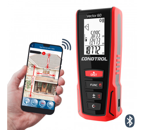 Дальномер лазерный Condtrol Vector 60 60 м (1-4-104) Дальномер лазерный Condtrol Vector 60 60 м (1-4-104)