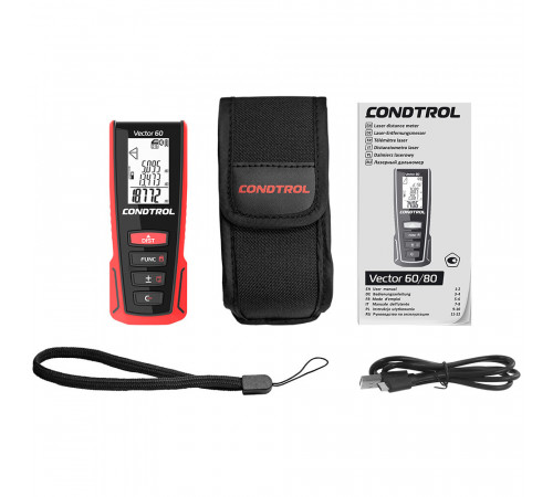 Дальномер лазерный Condtrol Vector 60 60 м (1-4-104) Дальномер лазерный Condtrol Vector 60 60 м (1-4-104)