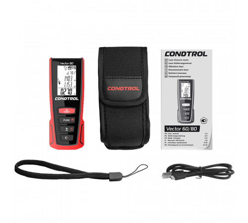 Дальномер лазерный Condtrol Vector 80 80 м Bluetooth (1-4-099) Дальномер лазерный Condtrol Vector 80 80 м Bluetooth (1-4-099)
