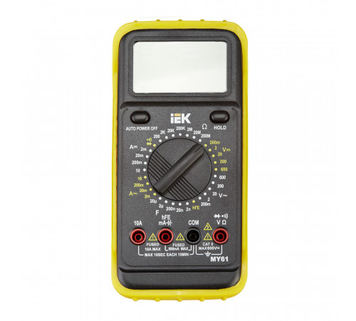 Мультиметр портативный IEK Professional MY61 (TMD-5S-061) Мультиметр портативный IEK Professional MY61 (TMD-5S-061)