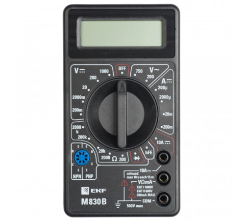 Мультиметр портативный EKF Master M830B (In-180701-bm830B) Мультиметр портативный EKF Master M830B (In-180701-bm830B)