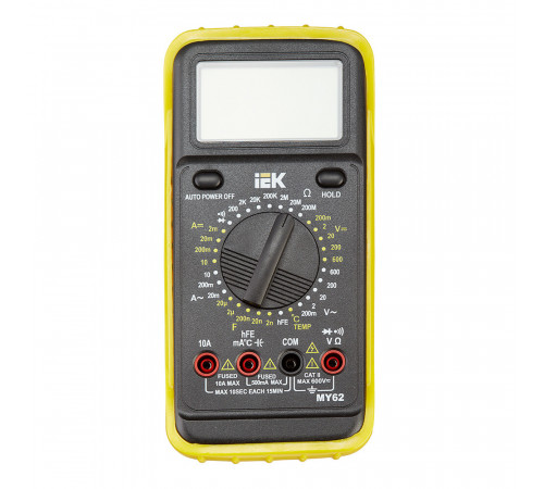 Мультиметр портативный IEK Professional MY62 (TMD-5S-062) Мультиметр портативный IEK Professional MY62 (TMD-5S-062)