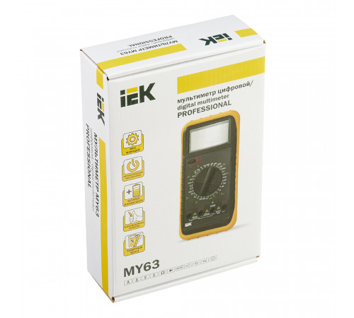 Мультиметр портативный IEK Professional MY63 (TMD-5S-063) Мультиметр портативный IEK Professional MY63 (TMD-5S-063)
