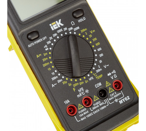 Мультиметр портативный IEK Professional MY62 (TMD-5S-062) Мультиметр портативный IEK Professional MY62 (TMD-5S-062)
