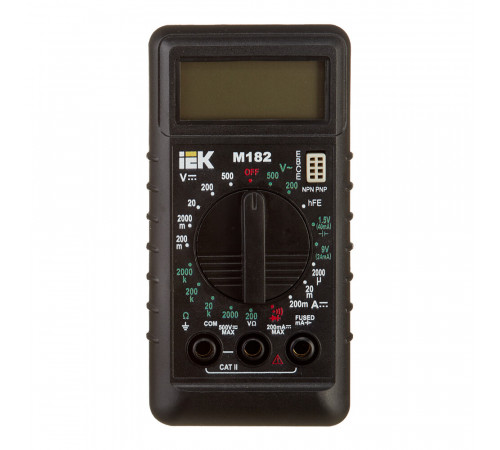 Мультиметр портативный IEK Compact M182 (TMD-1S-182) Мультиметр портативный IEK Compact M182 (TMD-1S-182)