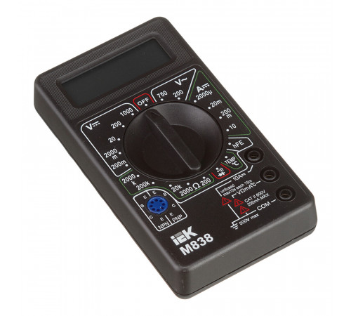 Мультиметр портативный IEK Universal M838 (TMD-2S-838) Мультиметр портативный IEK Universal M838 (TMD-2S-838)