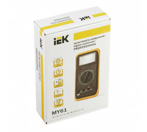 Мультиметр портативный IEK Professional MY61 (TMD-5S-061) Мультиметр портативный IEK Professional MY61 (TMD-5S-061)