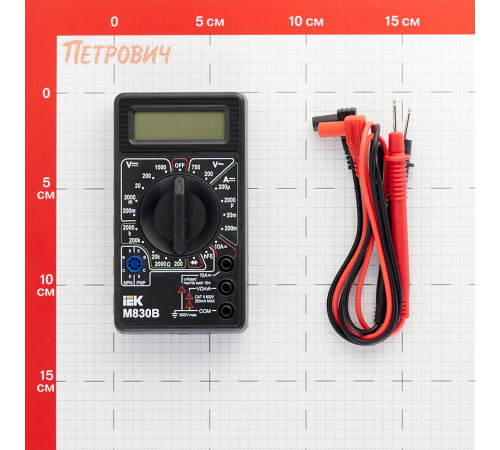 Мультиметр портативный IEK Universal M830B (TMD-2B-830) Мультиметр портативный IEK Universal M830B (TMD-2B-830)