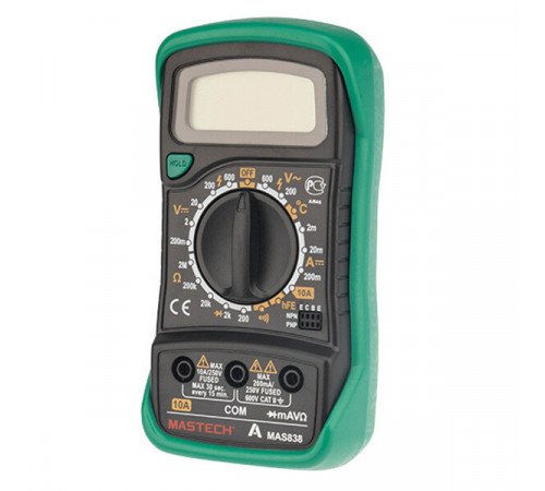 Мультиметр портативный Mastech MAS838 (13-2008) Мультиметр портативный Mastech MAS838 (13-2008)