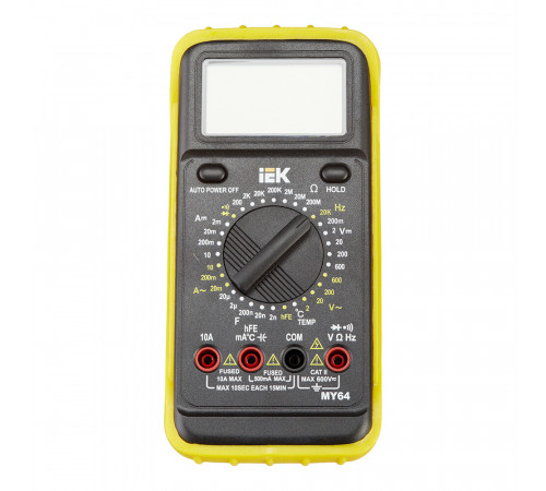 Мультиметр портативный IEK Professional MY64 (TMD-5S-064) Мультиметр портативный IEK Professional MY64 (TMD-5S-064)