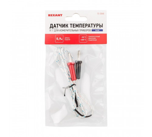 Датчик температуры Rexant K-1 для измерительных приборов (13-3048) Датчик температуры Rexant K-1 для измерительных приборов (13-3048)